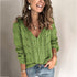 Plus Size Women's Hollow Out Cardigan Knit Sweater
