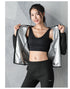 Plus Size Women's Hot Sweat Zipper Jacket Pants Sauna Suits