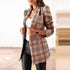 Plus Size Women's Long Sleeve Lapel Coat Outwear