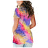 Plus Size Women's Loose Tie-dyed Short Sleeved T-shirt Top
