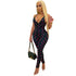 Plus Size Women's Moon Printed Jumpsuits