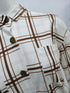 Plus Size Women's Plaid Lapel Button Coat Loose Shirts