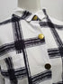 Plus Size Women's Plaid Lapel Button Coat Loose Shirts
