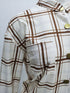 Plus Size Women's Plaid Lapel Button Coat Loose Shirts