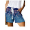 Plus Size Women's Printed Wide-legged Pants Shorts