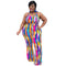 Plus Size Women's Spaghetti Strap Straight Jumpsuits