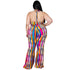 Plus Size Women's Spaghetti Strap Straight Jumpsuits