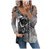Plus Size Women's Stylish Rose Printed Sweatshirt