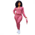 Plus Size Women's Sweat Suit Zipper Two Piece Outfits