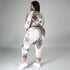 Plus Size Women's Tie-dye Print Two Piece Outfits