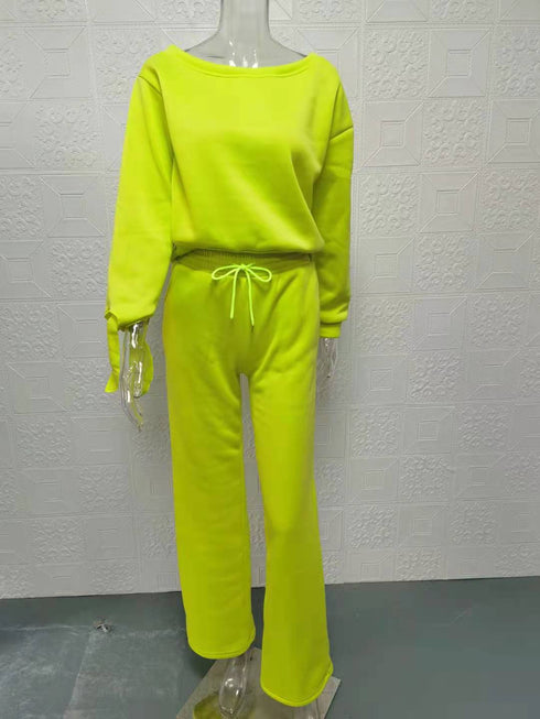 Plus Size Women's Tops Puffy trousers Two Piece Outfits