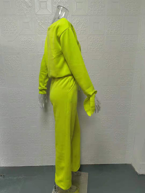 Plus Size Women's Tops Puffy trousers Two Piece Outfits