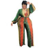 Plus Size Women's V-neck Straight Pants Jumpsuits