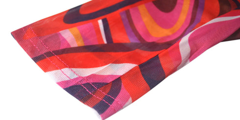 Plus Size Women's Zipper Printed Two Piece Outfits