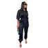 Pocket Cargo Short Sleeve Shirt Plus Size Women's Jumpsuit