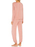 Pure Color Women's Round Collar Loungewear Pajama Sets