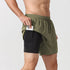 Quick-Dry Men's 2 in 1 Leisure Running Training Shorts