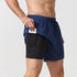 Quick-Dry Men's 2 in 1 Leisure Running Training Shorts