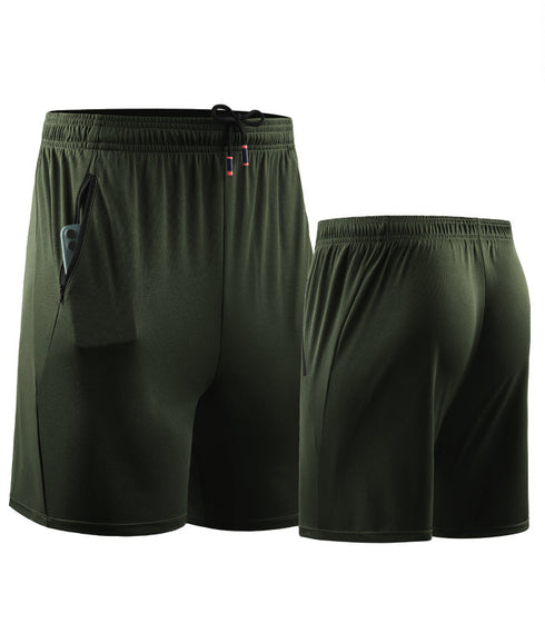 Quick Dry Athletic Shorts for Men with Elastic Waistband