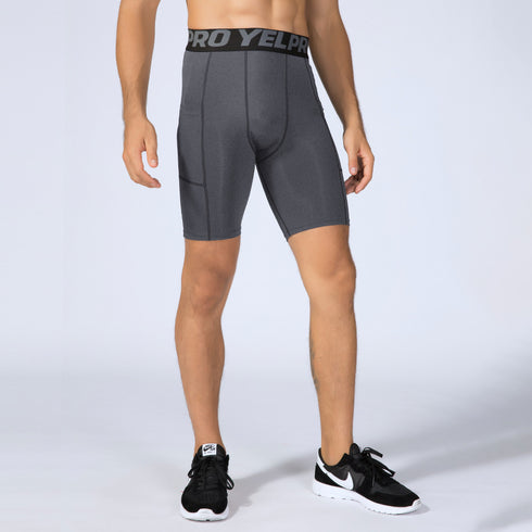 Quick Dry Men's Sports Tight Soft Running Compression Shorts