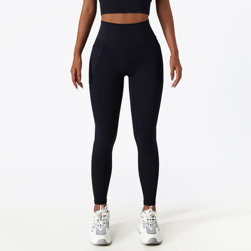 Quick Dry Running Women's Yoga Leggings with Pocket