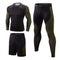Quick Dry Three Piece Lounge Set Men's Fitness Sports Suits
