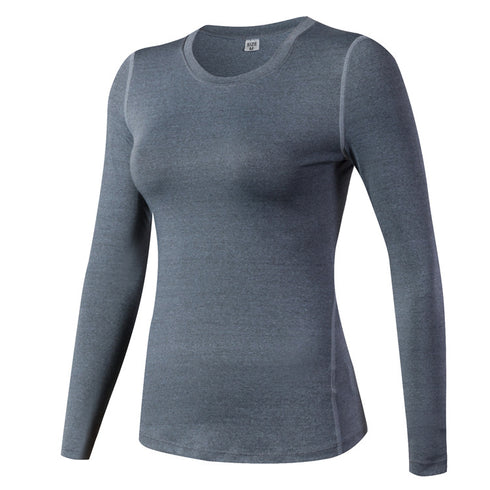 Quick Dry Women's Fitness Long Sleeve Workout Running Shirt
