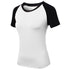 Quick Dry Women's Matching Sport Yoga Round Neck T-shirt