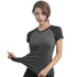 Quick Dry Women's Matching Sport Yoga Round Neck T-shirt