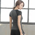 Quick Dry Women's Matching Sport Yoga Round Neck T-shirt