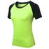 Quick Dry Women's Matching Sport Yoga Round Neck T-shirt