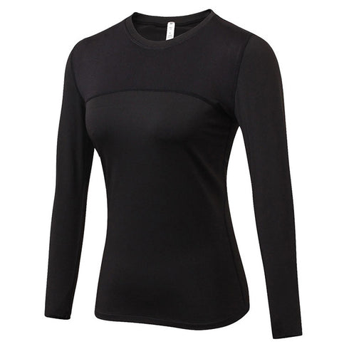 Quick Dry Women's Stretch Long Sleeve Workout Yoga Shirt