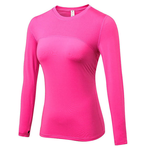 Quick Dry Women's Stretch Long Sleeve Workout Yoga Shirt