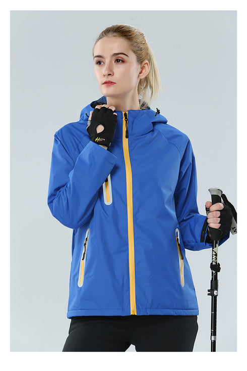 Rain Jacket Unisex Outdoor Softshell Raincoat for Custom Logo