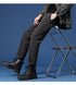 Relaxed Fit Pleated Dress Pants for Men