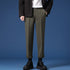 Relaxed Fit Pleated Dress Pants for Men