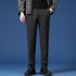 Relaxed Fit Pleated Dress Pants for Men