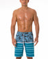 Relaxed Fit Quick Dry Striped Beach Shorts for Men