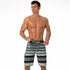 Relaxed Fit Quick Dry Striped Beach Shorts for Men
