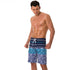 Relaxed Fit Quick Dry Striped Beach Shorts for Men