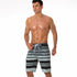 Relaxed Fit Quick Dry Striped Beach Shorts for Men