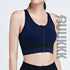 Running Fitness Bra Women's Zipper Sleeveless Tank
