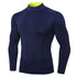Running Sport Men's Long Sleeve Shirt High Neck Top