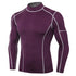 Running Sport Men's Long Sleeve Shirt High Neck Top