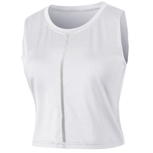 Running Sport Yoga Women's Tank Sleeveless Zipper Top