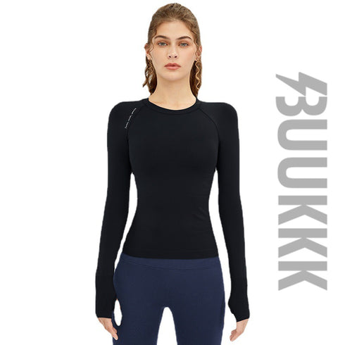 Running Women's Athletic Skinny Round Neck Sweatshirts Top