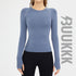 Running Women's Athletic Skinny Round Neck Sweatshirts Top