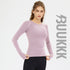 Running Women's Athletic Skinny Round Neck Sweatshirts Top