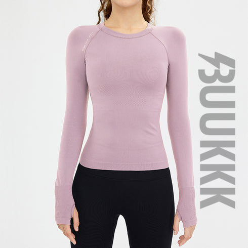 Running Women's Athletic Skinny Round Neck Sweatshirts Top