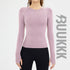 Running Women's Athletic Skinny Round Neck Sweatshirts Top
